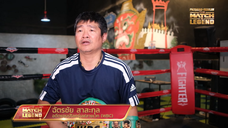 Chatchai Sasakul, the former WBC champion who served as the inspiration for “Manny Pacquiao,” the ultimate legend of world boxing, is considered by Pacquiao himself to be a formidable opponent